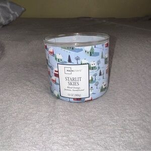 Mainstays starlit skies blood orange, jasmine, sandalwood 13 ounce candle NWT